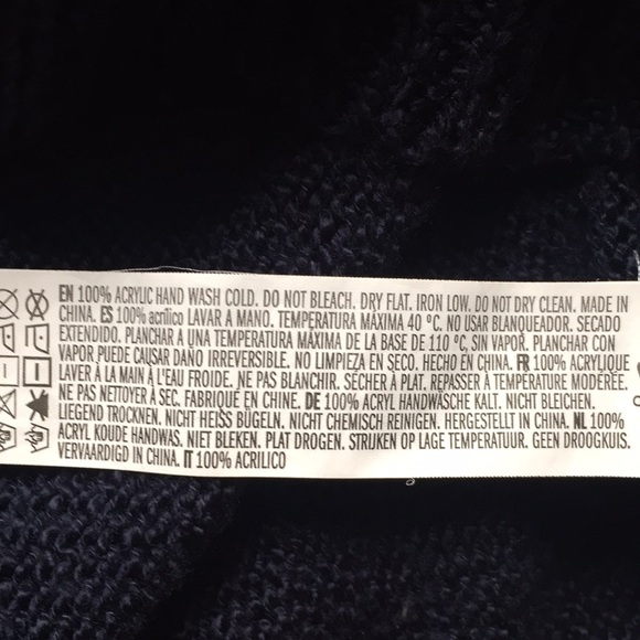Forever 21 Blue Long Sleeve Knitted Top Sz XL - Picture 8 of 8